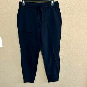 Never worn navy women’s joggers in a small